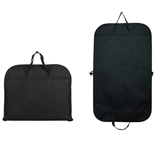 Clothes dust cover Set Of 2 Oxford Fabric Hanging Garment Bags For Travel Dress Suit Cover With A PVC Card Holder Portable Clothing bag storage bag and travel dustproof cove