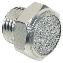 PneumaticPlus SSBV-N01 Stainless Steel Sintered Breather Vent Muffler 1/8