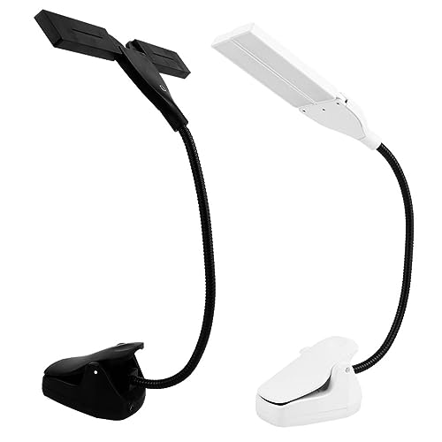 FOYTOKI Uch-Sensitive Led Score Light Clip-on Piano Lamp 3 Brightness Levels Soft Eye-Healthy for Home Use