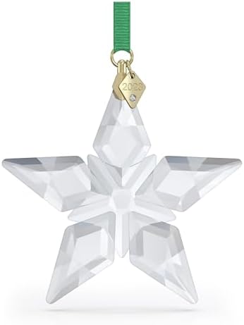 SWAROVSKI Annual Edition 2023 Ornament, Clear Crystal Star with 97 Facets, Gold-Tone Finished Tag, Part of The Swarovski Annual Edition Collection image 5