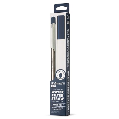 Image of LifeStraw Sip - Reusable Stainless Steel Water Filter Drinking Straw