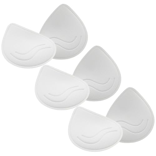 Image of KOOAAICCHI Bra Pads Inserts 3 Pairs-Bra Pads Sewn Padded Removable Inserts for Women's Sports Bra or Swimsuit Insert
