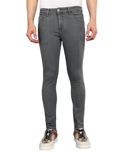 Image of Urbano Fashion Men's Regular Fit Mid Rise Washed Jeans Stretchable