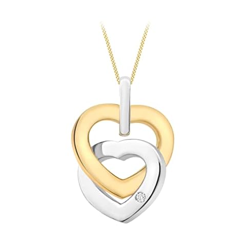 Collar de mujer Carissima Gold con oro bicolor de 9 quilates y diamante Cover