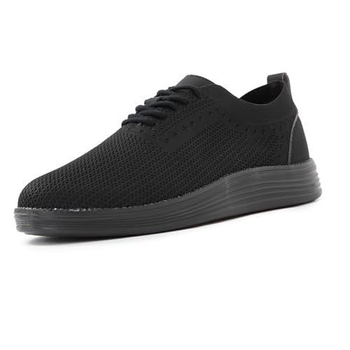 Mens Oxford Shoes, Comfortable Breathable Mesh Upper Fashion Dress Tennis Walking Sneakers Casual Lightweight Shoes for Men