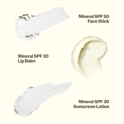 Image of Sun Bum Mineral Road Tripper - Travel Sized Sun Care Pack with Sunscreen Lotion, Face Stick, and Lip Balm - Broad Spectrum UVA /UVB Protection - Hawaii 104 Act Compliant - TSA Friendly