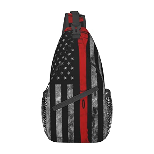 Sac de poitrine avec motif hache de pompier multiposition pour les sorties actives