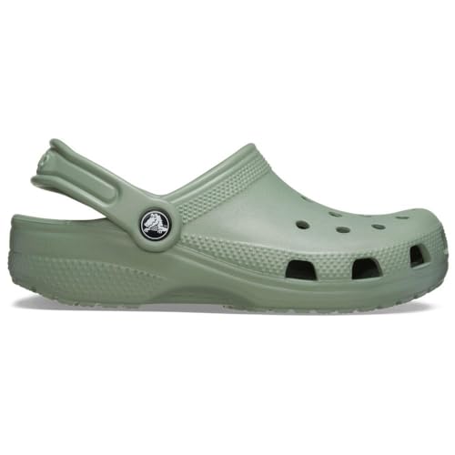 Image of Crocs Kids Unisex Classic Clogs (Little Kid /Big Kid), Moss, 1 Medium