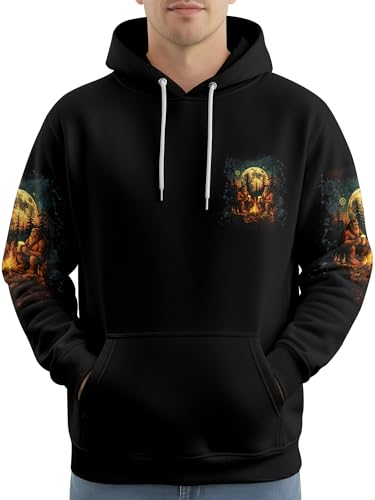 Image of PAGYMO Graphic Hoodies for Men Funny Novelty Pullover Hooded Sweatshirt | Funny 3D print, cool novelty design, colorful pattern, mens graphic pullover hoodie, sarcastic style, funky winter fashion