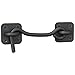Tibres - Sliding Barn Door Latch Lock for Locking Barns Sliding and Double Doors Gates Garage and Shed Doors - Wrought Iron Heavy Duty Hook and Eye Latch - Bright Decor Element - Hand Forged
