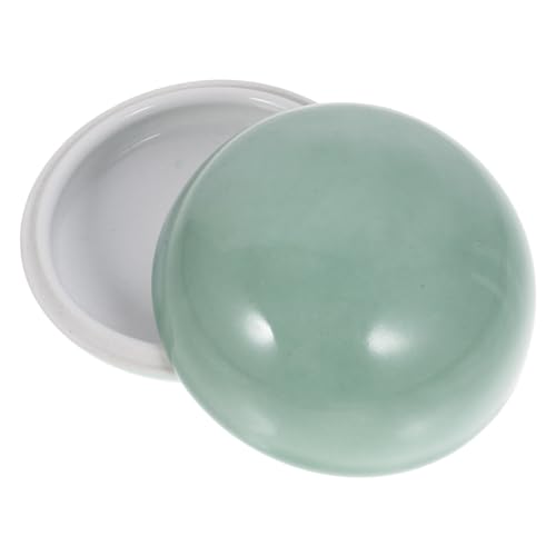 DOITOOL Tintero De Cerámica Para Caligrafía Caja De Porcelana Duradera Caja De Tinta De Cerámica Adorno De Escritorio Para Tallado De Sellos y Escritura