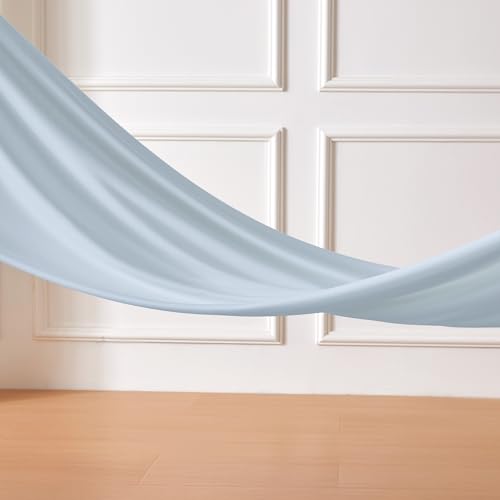 Image of Amazon Basics Jersey Knit 4-Piece Sheet Set, Wrinkle Free and Easy Fit, Includes 16 inch Deep Pocket Fitted Sheet, 1 Flat Sheet and 2 Pillowcases, King, Blue