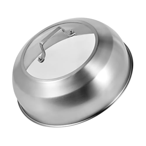 Stainless Steel Basting Cover with Tempered Glass Lid