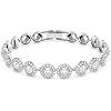 Swarovski Crystal Authentic Angelic All Around Set of Necklace, Bracelet and Earrings, White, Rhodium Finish- Women's Hypoallergenic Sparkling Jewelries - Nickel Free Crystal Jewelry Collection