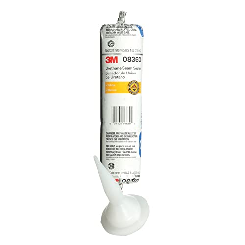 3M Urethane Seam Sealer, 08360, White Color, 310 mL/10.5 fl oz Foil Pack