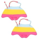 Mikikit 1pair Swimming Gloves Webbed Paddles Boys and Girls Swimming Gloves Adults Webbed for Hand Paddles for Training