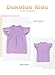 DOKOTOO KIDS Girls Dressy Tops Teen Short Sleeve Shirts Tween Ruffle Polka Swiss Dot Fashion Tee Summer Blouse Casual Trendy Crew Neck Loose Fancy Tee Outfit Purple Size 14 15 16 Years