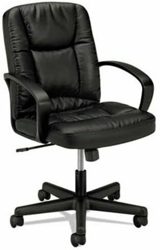Office Chair Executive Mid- Back Chair Black Leather Each Desk Chair Gaming Chair