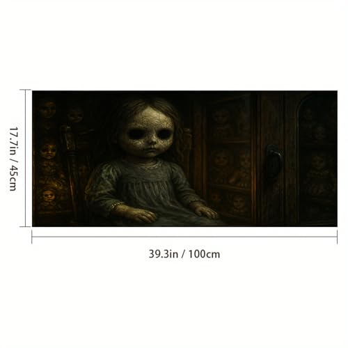Película de privacidad para ventana muñeca espeluznante 39.3x17.7 pulg miniatura 5