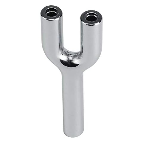 Single Sniffing Tube Snuff Pipe Double Tube Dual Snorter Straw Aluminium Dust Pipe for Powder (Silver, Double) Cover