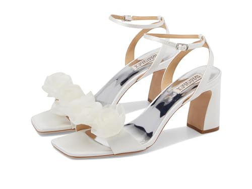 Sandale à talon Badgley Mischka Carli blanc clair 39 stable pour rester debout sans douleur