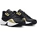 Under Armour Unisex Lockdown 7 Low, (001) Black/Metallic Gold/Black, 15, US
