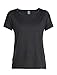 Produktbild Icebreaker Merino Women's Via Short Sleeve Scoop Neck Shirt, Black Hthr, Large