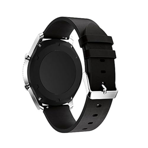 22mm Watch Band, Quick Release Leather Band Replacement Compatible with Samsung Galaxy Watch 3 45mm/Galaxy Watch 46mm Band for Men Women