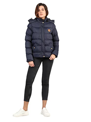 Image of CHKOKKO Women's Polyester Winter Standard Length Quilted Jacket
