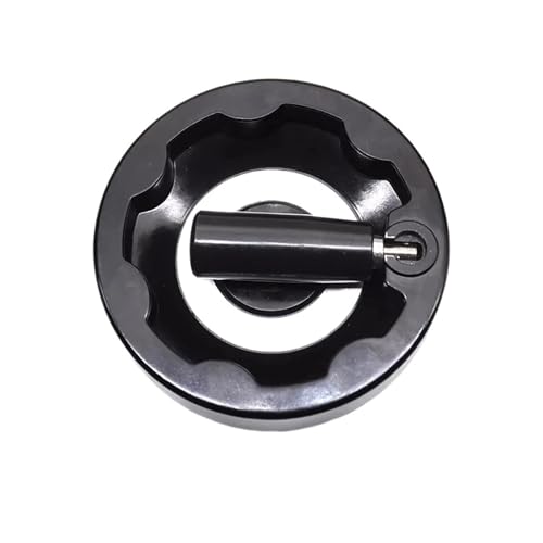 Rueda de mano con parte trasera corrugada y 160 mm de diámetro para ajuste seguro 2