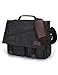 Messenger Bag for Men,Water Resistant Canvas Satchel 15.6 17 Inch Laptop Briefcases Business Shoulder Bookbag by RAVUO