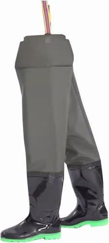 Botas de Pesca Impermeables de PVC con vadeo y correa ajustable para alta montaña y ríos 2
