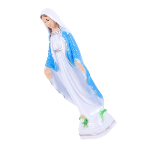 Statue de la Sainte Mère catholique Marie ornement européen en plastique durable