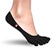 Produktbild Knitido Zero Zehensocken Füßlinge, dünne Coolmax Socken für Aktive, Slipper Socken, Damen und Herren, Größe:43-46, Farbe:schwarz (101)