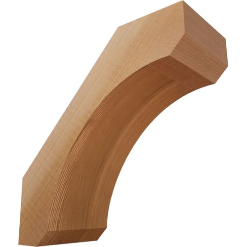 Ekena Millwork BRC04X08X08LEC00SWR 3 1/2"W x 8"D x 8"H Legacy Smooth Knee Brace, Western Red Cedar