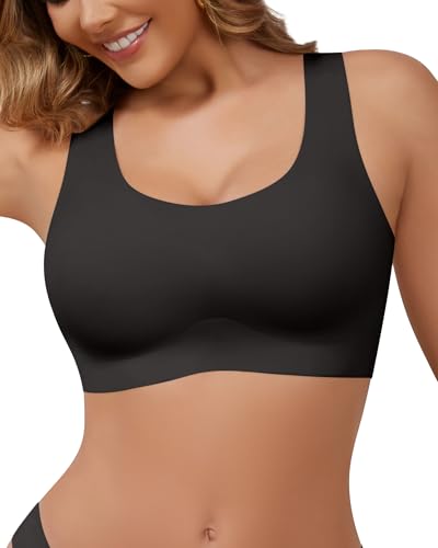 Image of Wireless Bras for Women No Underwire Seamless Full Coverage T-Shirt Bra