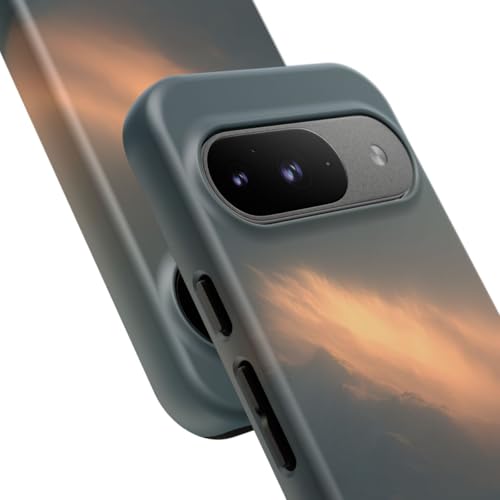 Coque rigide Google Pixel 9 Misty Mountain paysage bleu mat de protection - 2