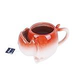 Vencer 19oz Large Tea Mug/Tea Cup,Tea Infuser Mug,Coffee Mug,Unique Coffee Mugs,Kitten Tea Mugs for Women,Tea Accessories for Tea Lovers,Orange,VCM-033O