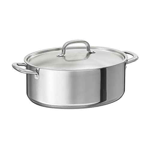 IKEA IKEA 365+ - Cacerola con tapa, 7 l, acero inoxidable