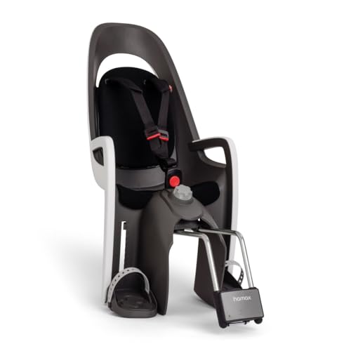 Hamax Caress Kids Frame Mounted Childs Bike Bicycle Seat with Lockable Bracket White Black