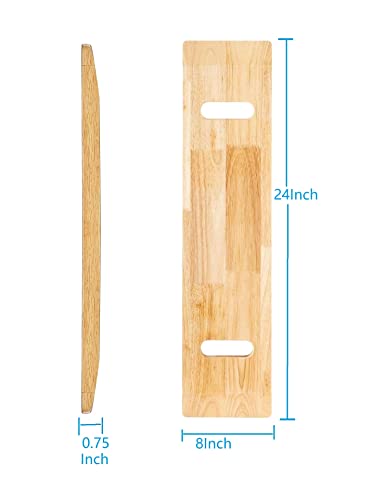 Cow&Cow 24" Wooden Transfer Board And 60" Transfer Belt Kit For Patient, Senior And Handicap Move Assist And Slide Transfers (24Inch) #TOP1