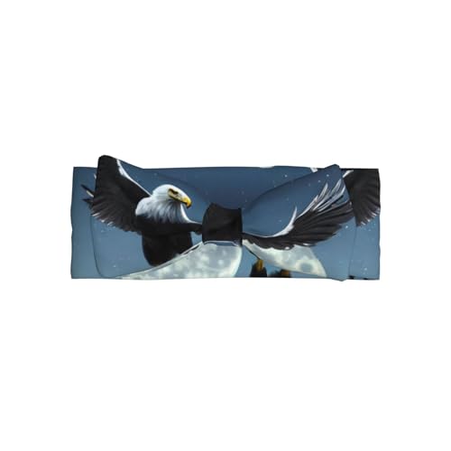 WZYCWB Diadema con lazo para bebé con diseño de águila bajo las estrellas, accesorio para el pelo, adecuada para bebés de 0 a 6 meses, regalo muy significativo