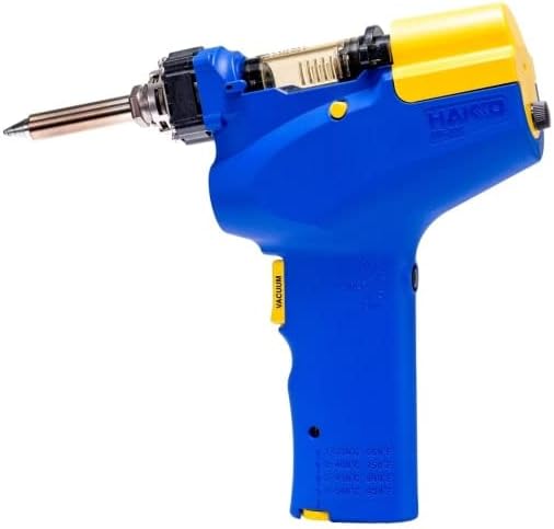 Hakko FR-301 - Portable Desoldering Tool with Four Extra Nozzles (N61-04, 05, 09 and 10) and 633-01 Stand