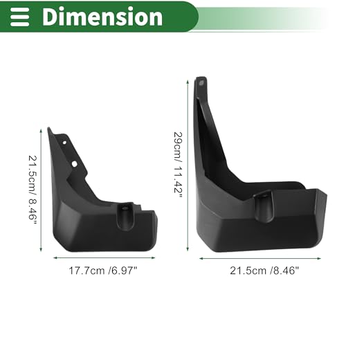 Image of Motoforti Mud Flaps Splash Guards Mud Guards for Ford Focus 2019-2022 W /Mount Accessories