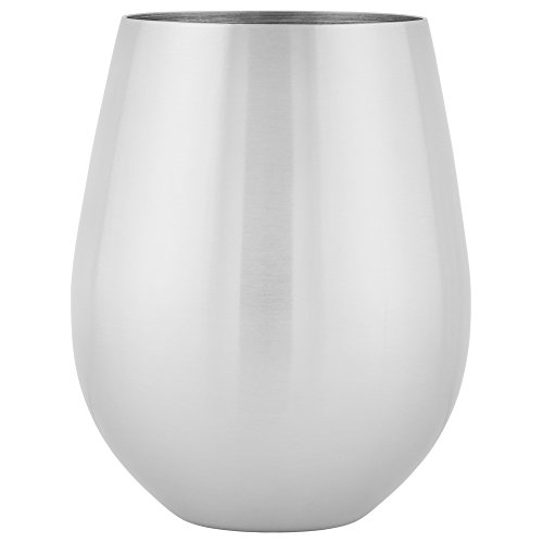 Homelife Solutions Stainless 18 Oz Steel Stemless Wine And Cocktail Glasses Pack Of 2 #TOP2