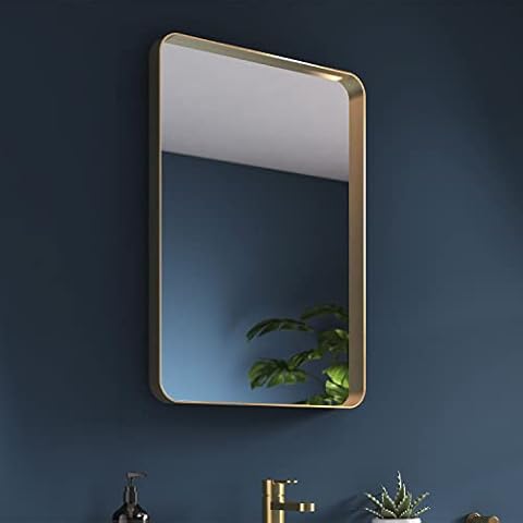 Pebble Grey Onyx Rotatable Bathroom Mirror Cover