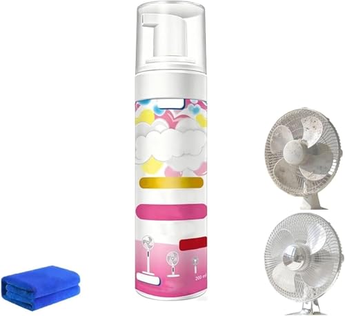 Fan Cleaner Spray, No-Rinse Fan Cleaner Spray, Powerful Deep Cleaning Formula,Safe Formula, Extends Fan Lifespan, Quick Wipe Clean (1pcs)