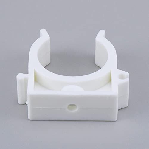 Sydien 20Pcs White 25Mm/1" Id White Pvc Water Pipe Clamps U-Shaped Buckles For Water Pipes & Tubing Hoses Support With Screws #TOP4