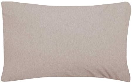 Sleepdown Jersey Melange Fitted Sheet - Warm, Comfortable and Easy Care Plain Yarn Dyed - Double, Grey