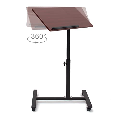 Table pour ordinateur portable réglable hauteur et support pliable gain de place